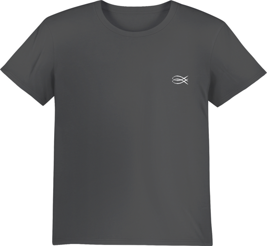 Schwarzes Basic T-Shirt mit Icon