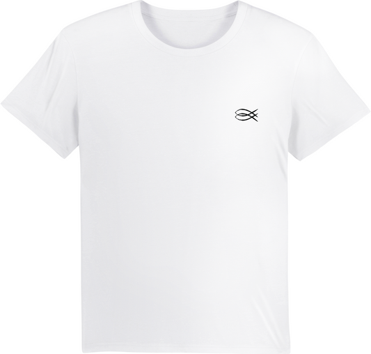 Weisses Basic T-Shirt mit Icon